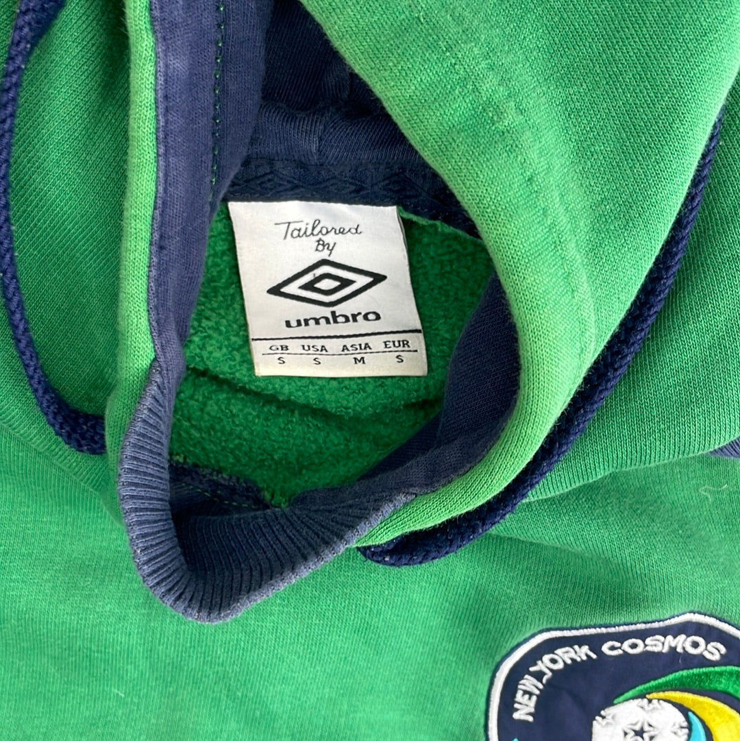 New York Cosmos Hoody - Small Adult - Vintage Umbro Hoody