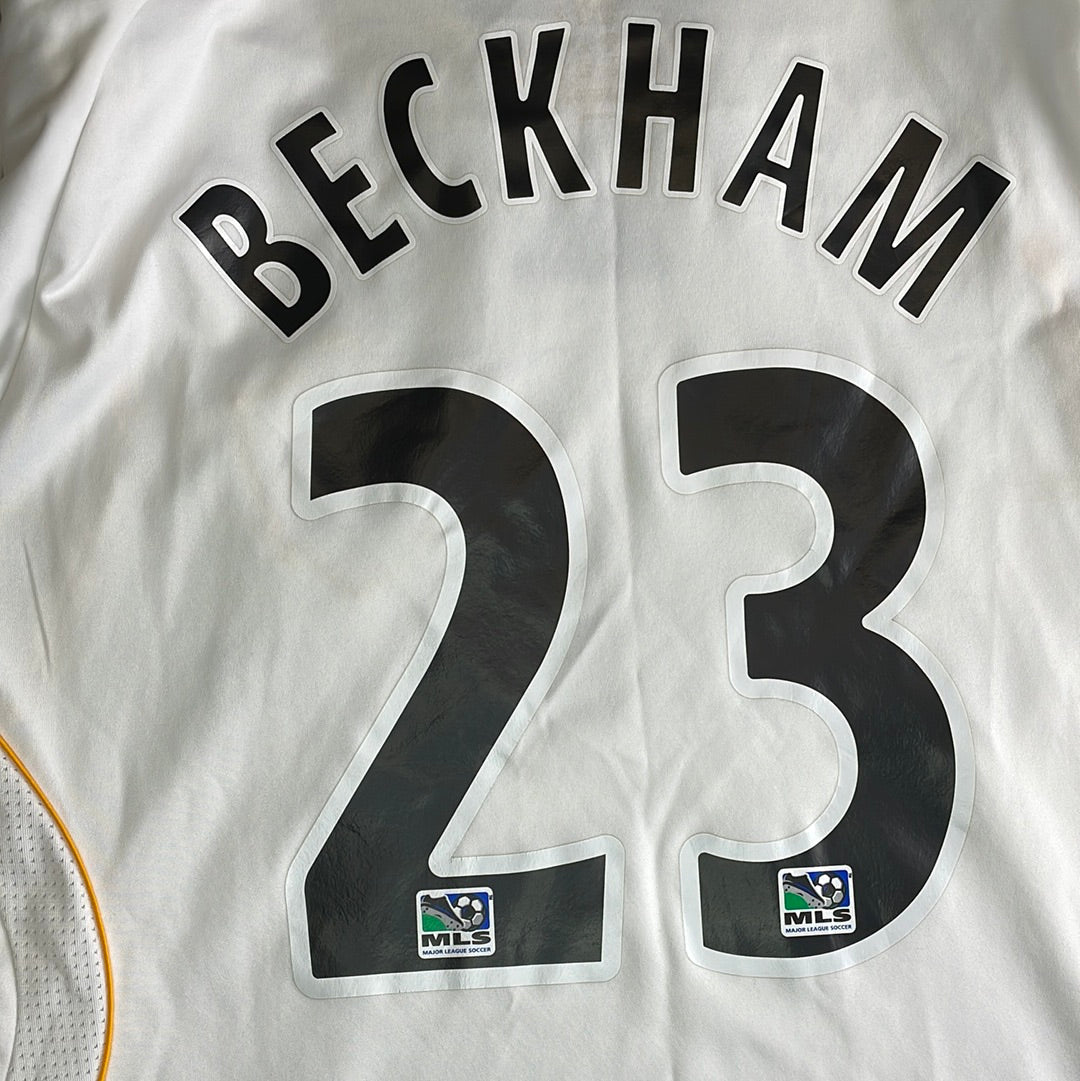 La Galaxy 2007 Home Shirt  - BECKHAM 23 - Small Adult - Authentic - Adidas Code 221745