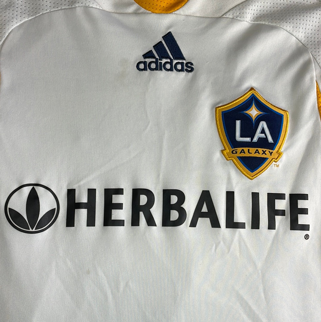 La Galaxy 2007 Home Shirt  - BECKHAM 23 - Small Adult - Authentic - Adidas Code 221745