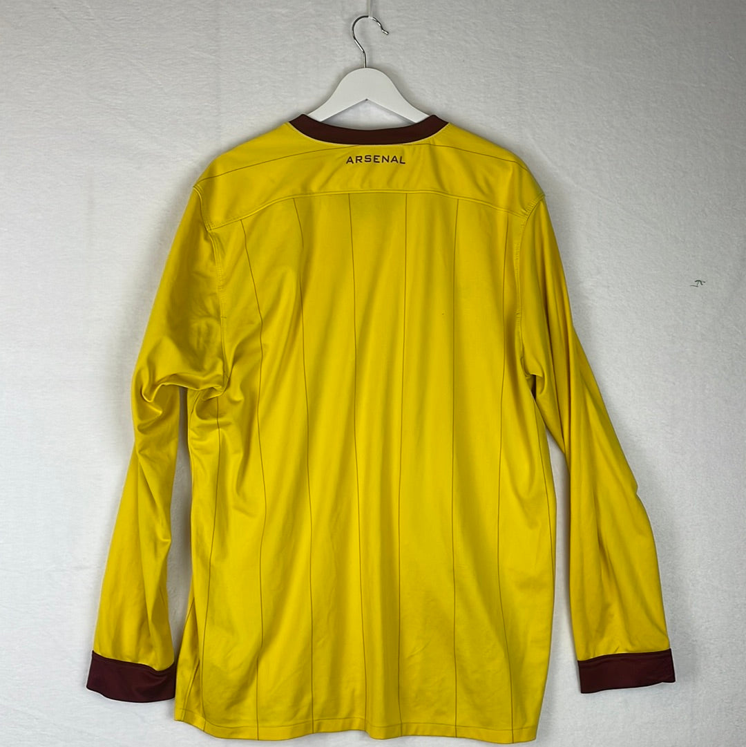 Arsenal 2008/2009 Long Sleeve Away Shirt Back