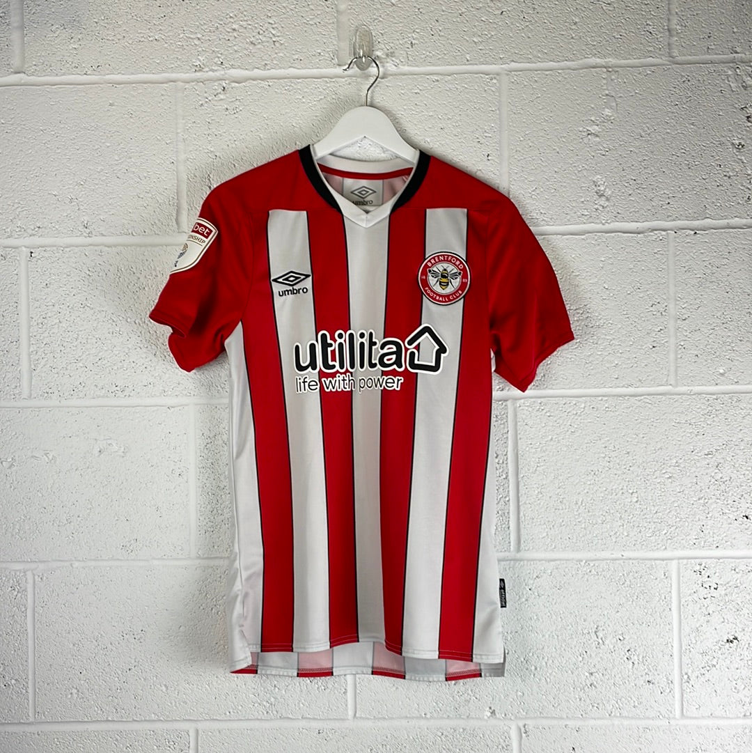 Brentford 2020/2021 Home Shirt - Small - Norgarrd 6 - Excellent Condition