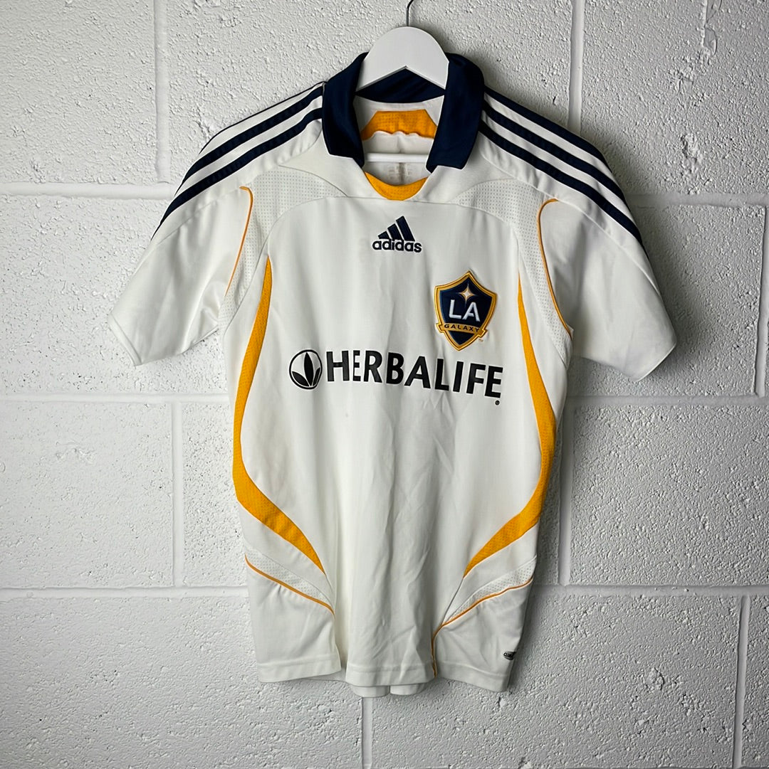 La Galaxy 2007 Home Shirt  - BECKHAM 23 - Small Adult - Authentic - Adidas Code 221745