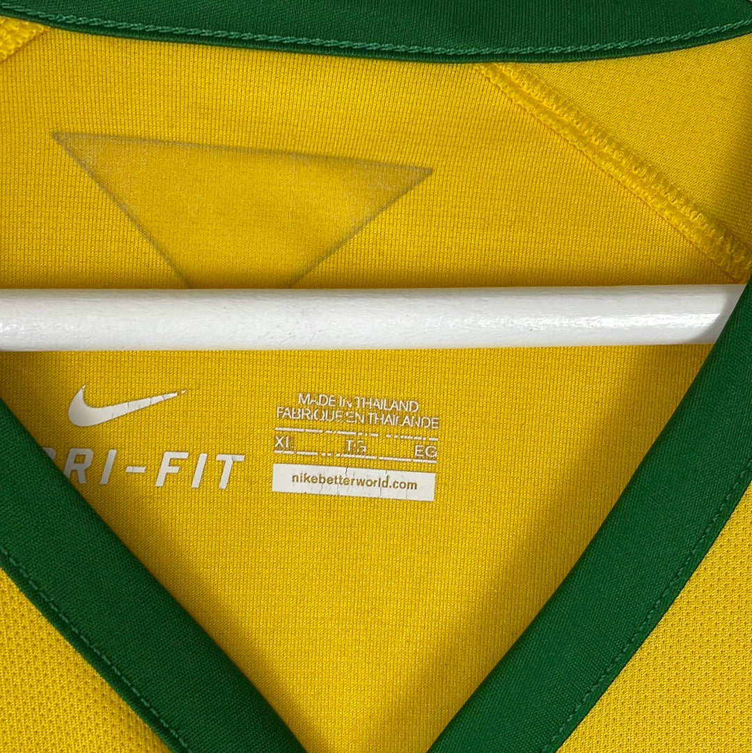 Brazil 2014 Home Shirt - Medium - Very Good Condition