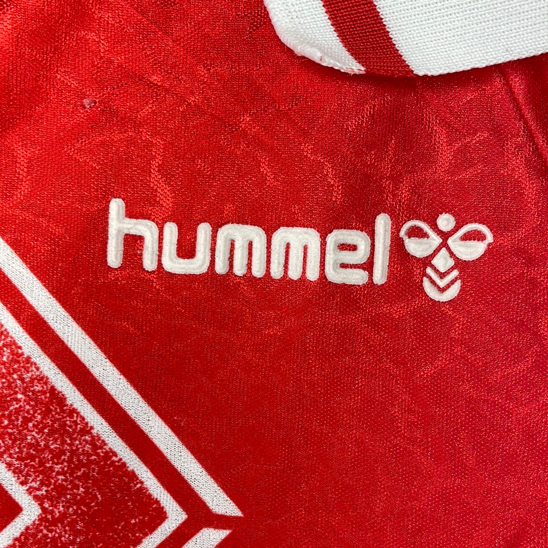 Denmark 1995-1996 Home Shirt - Large Adult - 8.5/10 Condition