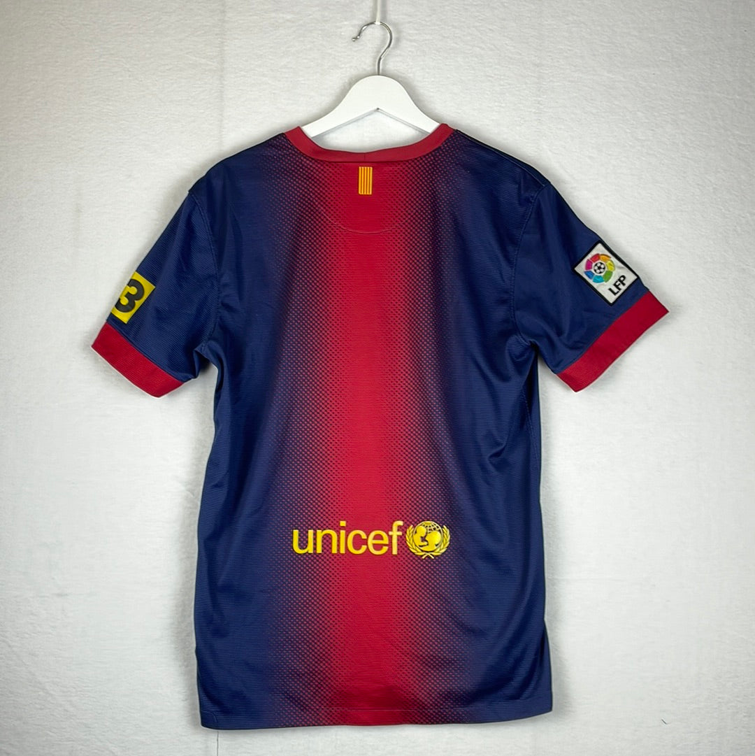 Barcelona 2012-2013 Home Shirt - Medium Adult - Good Condition