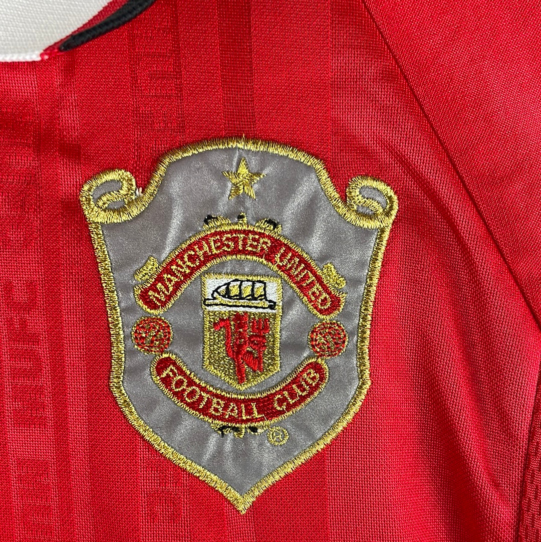 Manchester United 1999 European Home Shirt - Medium - 9/10 - Authentic 1 Star Shirt