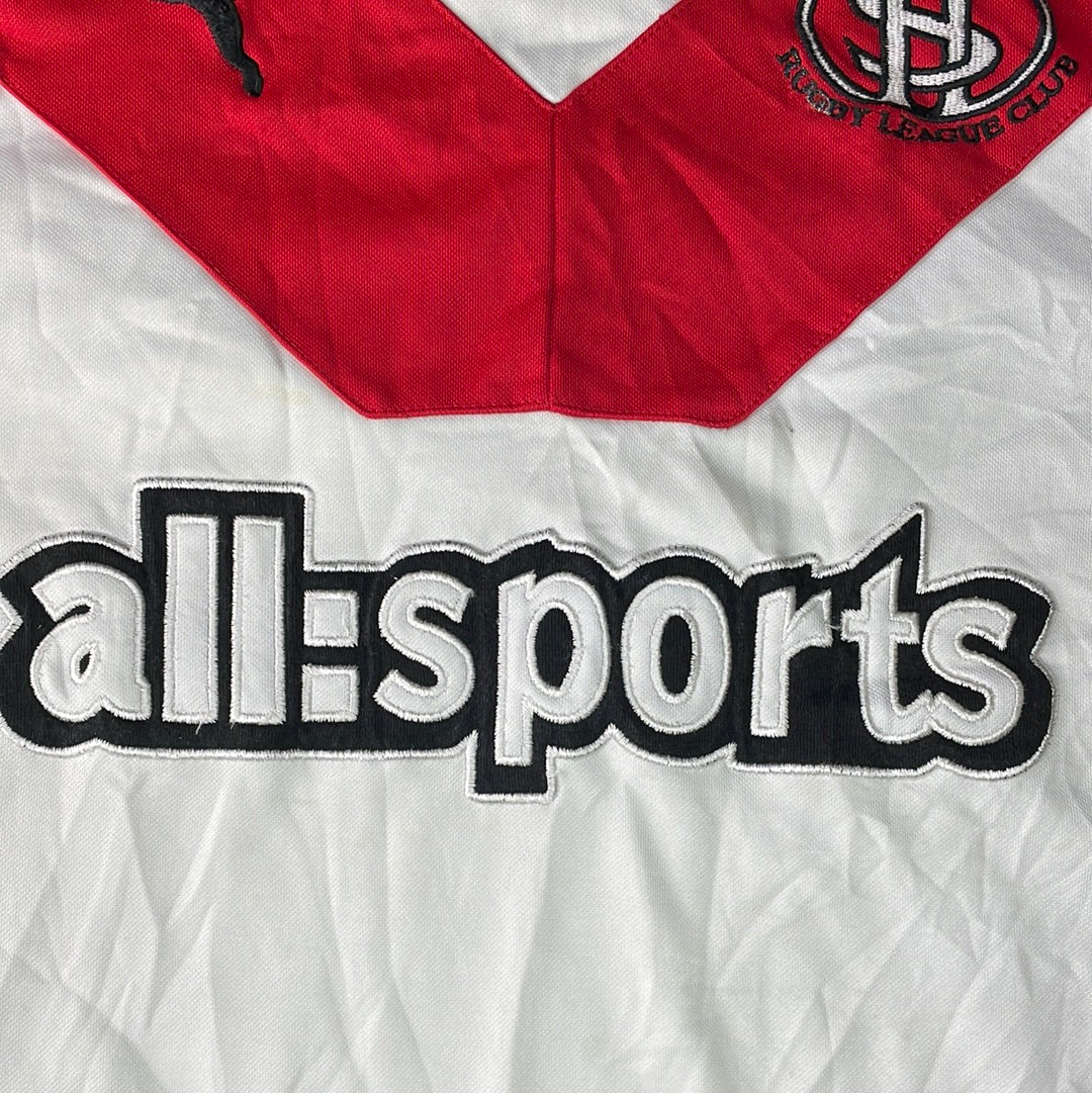 St Helens Rugby Shirt - Medium Adult - Very Good Condition