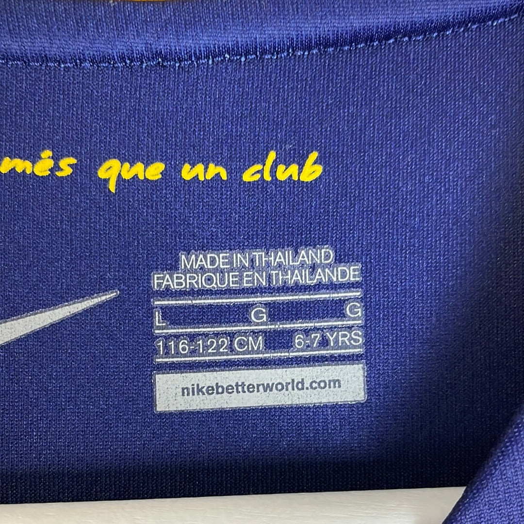 Barcelona 2015/2016 Home Shirt - Messi 10 - Age 6-7 - Excellent Condition