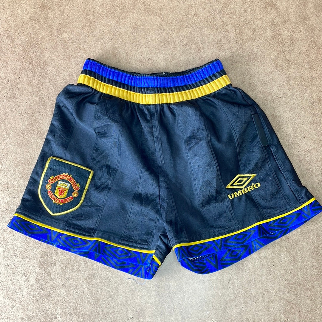 Manchester United 1993/1994/1995 Away Shorts - Youth Large Boys