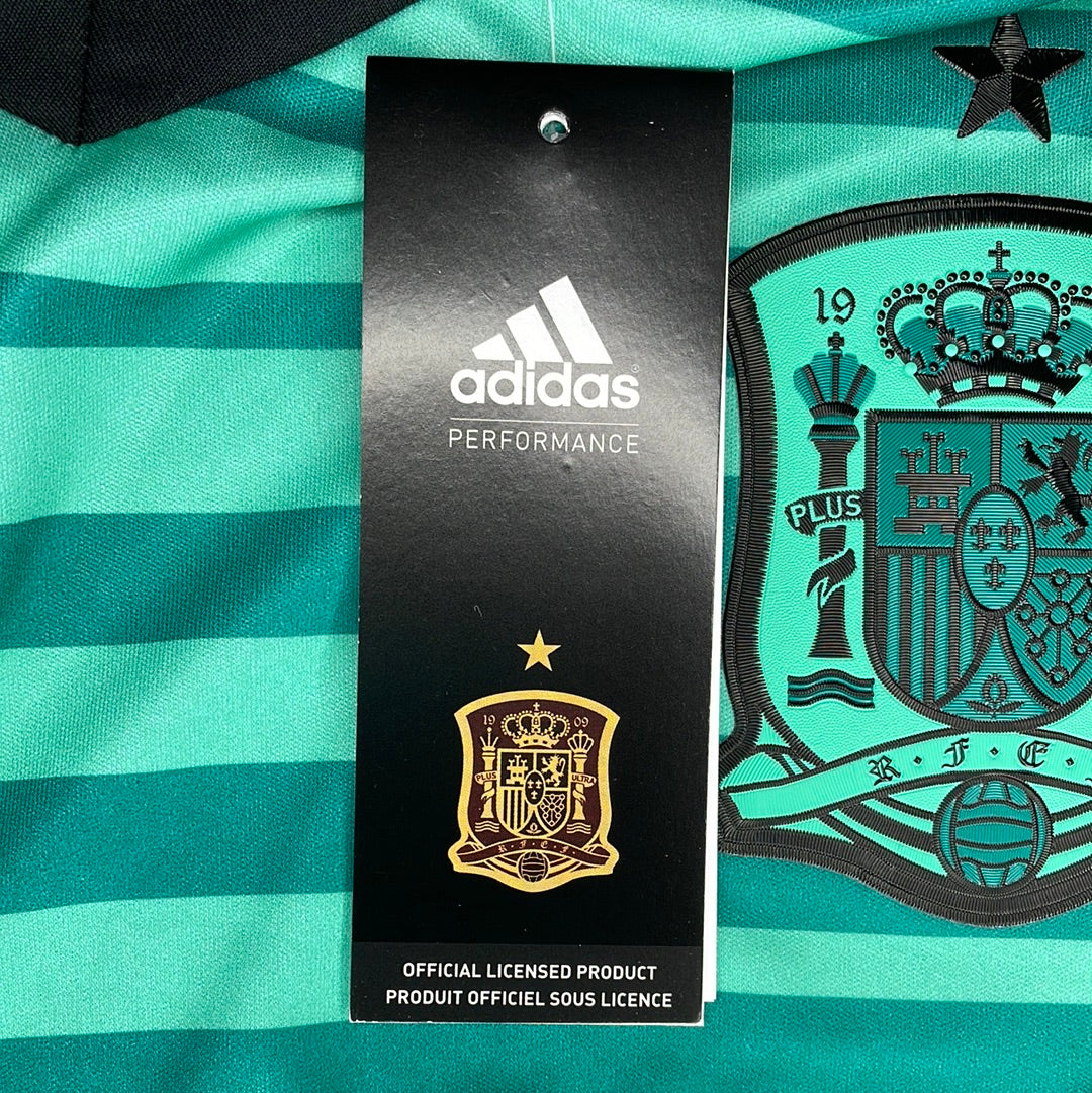 Spain 2018 Player Issue Goalkeeper Shirt - XL Adult (Size 10) - BNWT - Long Sleeve - Adidas BR2700