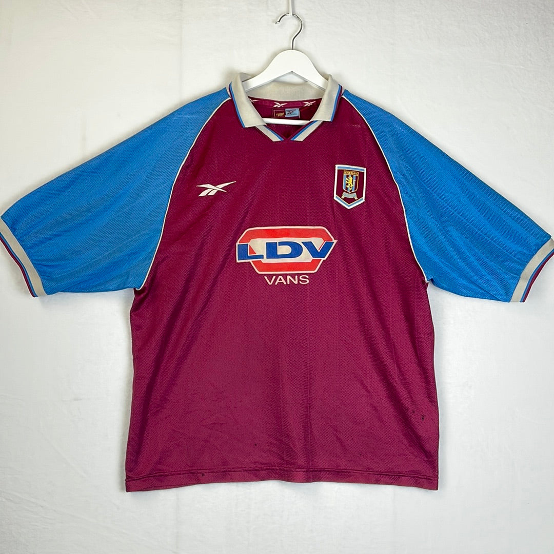 Aston Villa 1998/1999 Home Shirt Vintage Reebok Shirt Casual