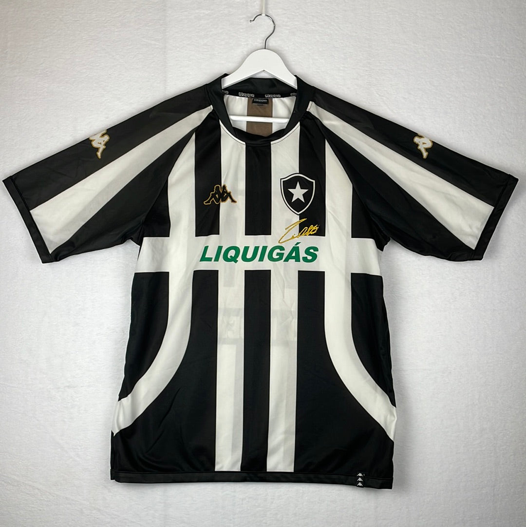 Botafogo 2007/2008 Home Shirt - Large - Ze Roberto Signature Edition