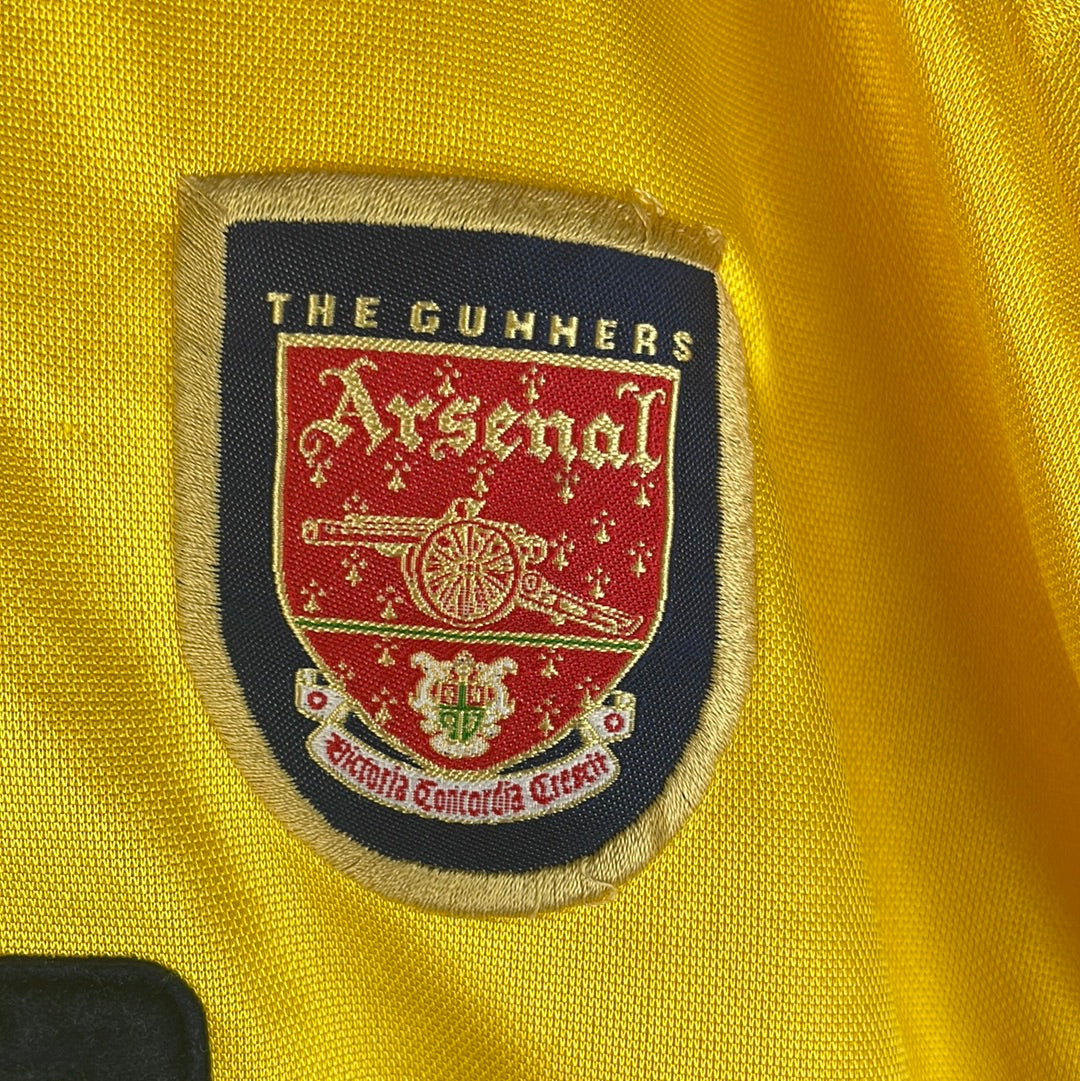 Arsenal 1997/1998 Goalkeeper Shirt - Youth XL/ Small Adult - Good Condition