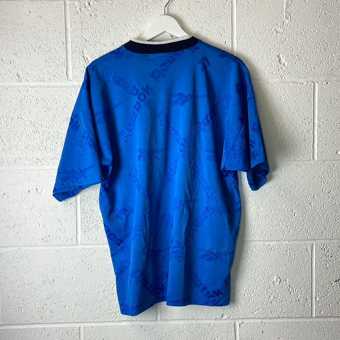 Vintage 1990s Reebok Football Shirt Template - Large Adult - Classic 1990s Vibe
