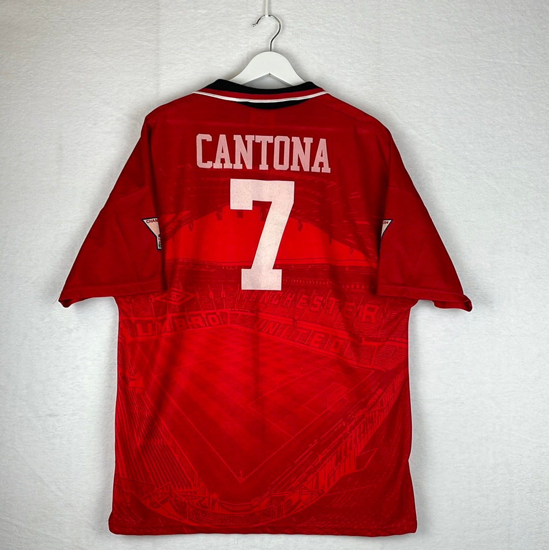Manchester United 1994-1995-1996 Home Shirt - Large - CANTONA 7