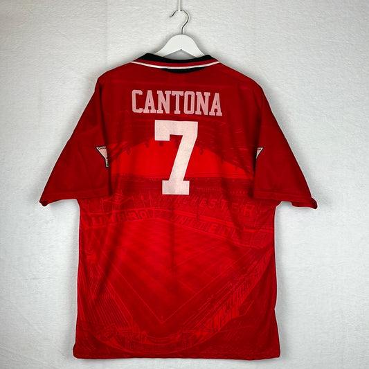 Manchester United 1994-1995-1996 Home Shirt - Large - CANTONA 7