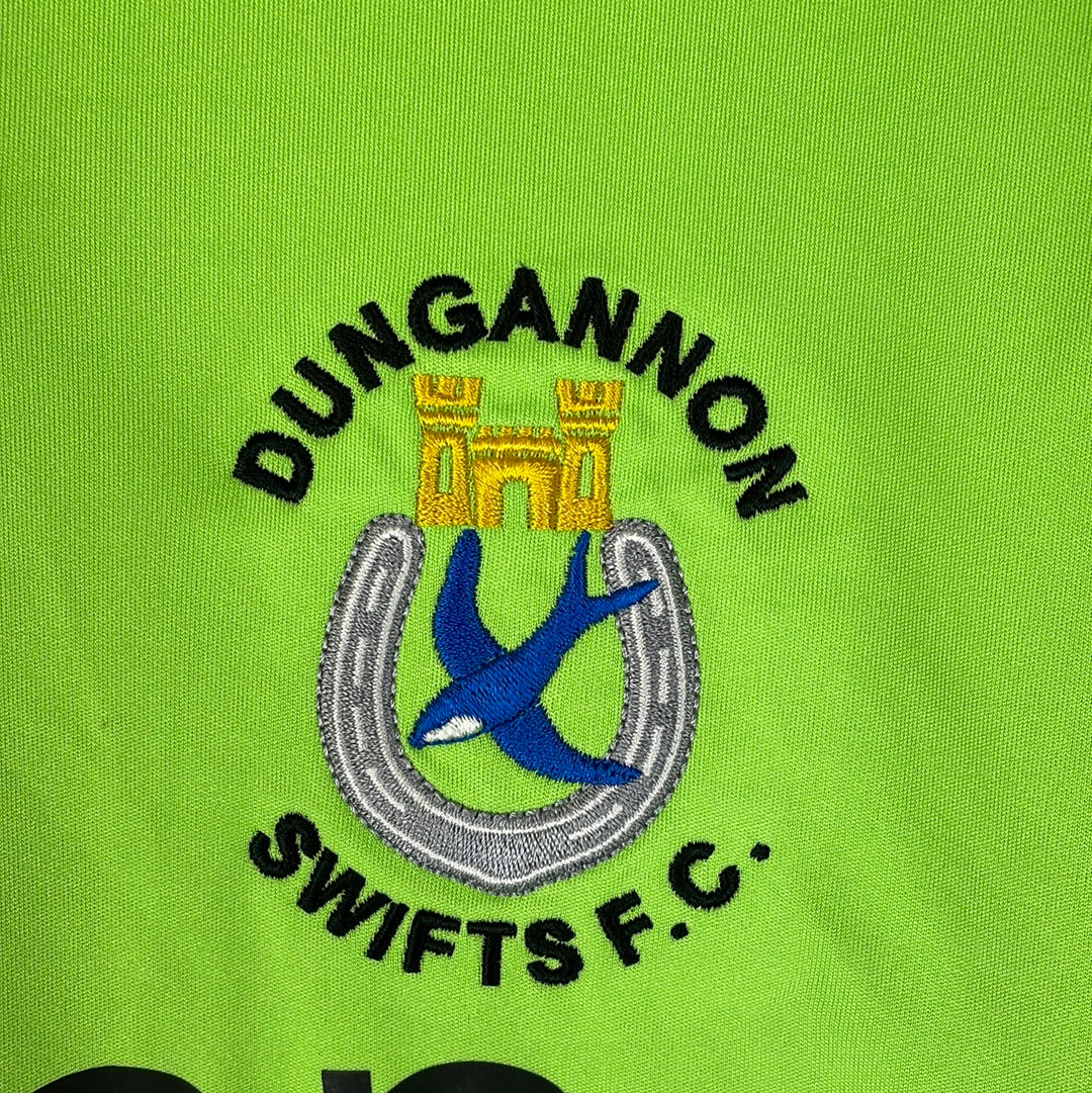 Dungannon Swifts 2010/2011 Away Shirt - Large - Dolly 7 - Long Sleeve - Very Good Condition