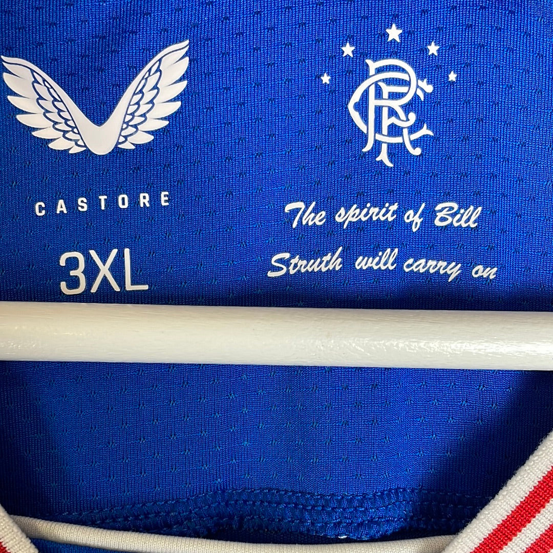 Glasgow Rangers 2020/2021 Home Shirt - 3XL - Excellent Condition