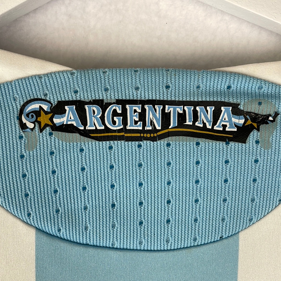 Argentina 2009/2010 Home Shirt - Extra Large - Very Good