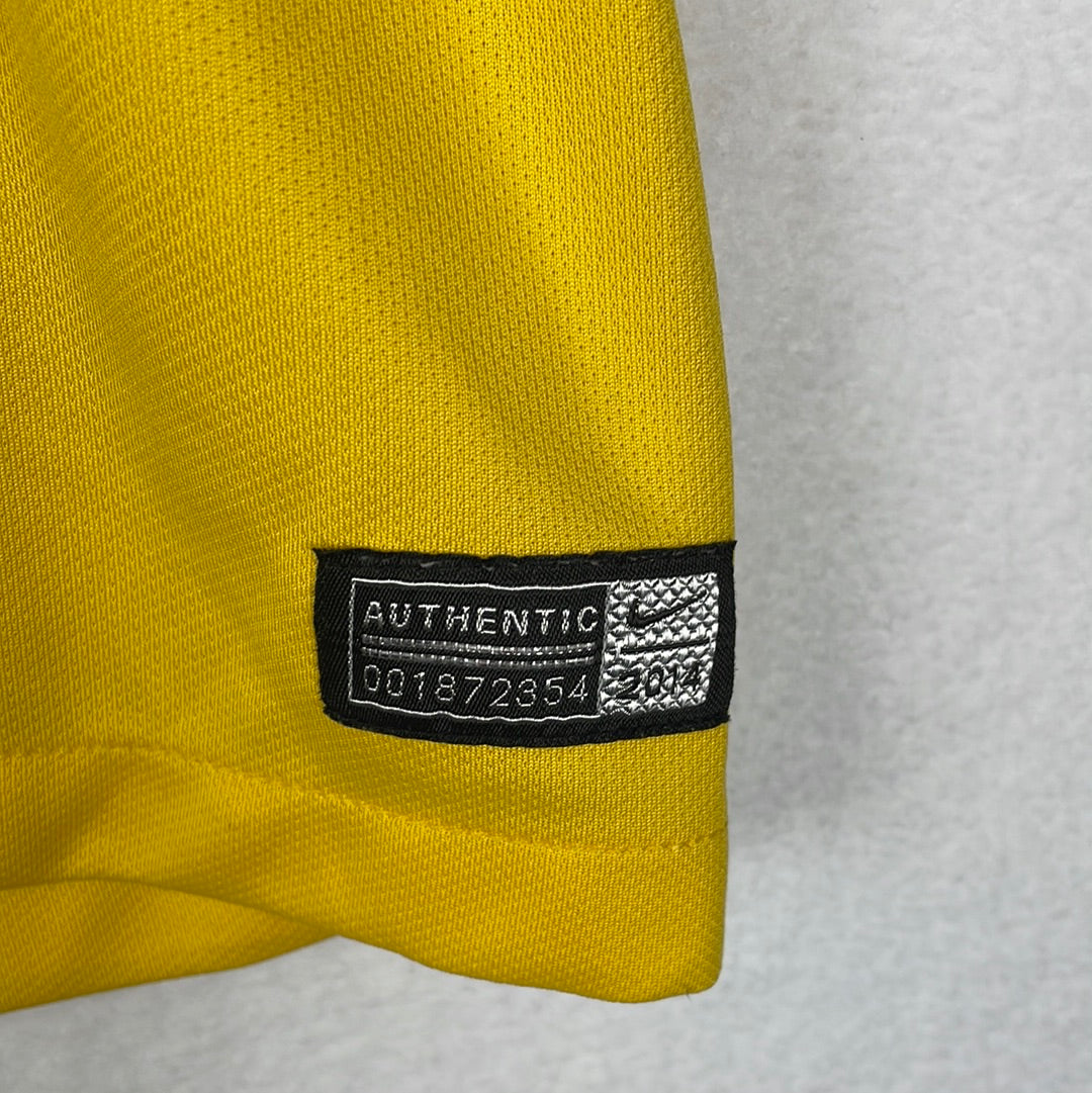 Brazil 2014 Home Shirt - Medium - Very Good Condition