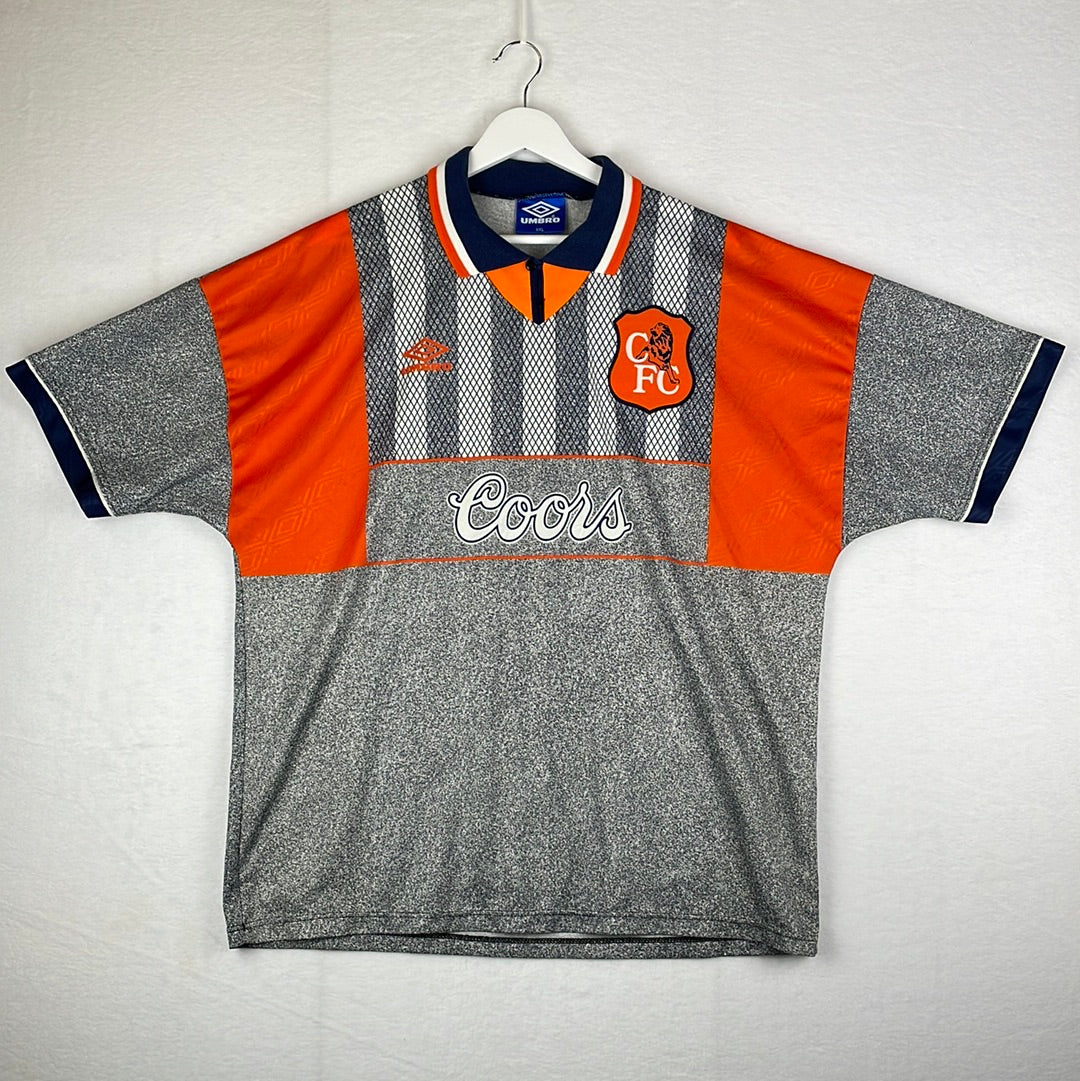Coors Orange And Grey Chelsea Shirt Chelsea Away Shirt 1994-1996