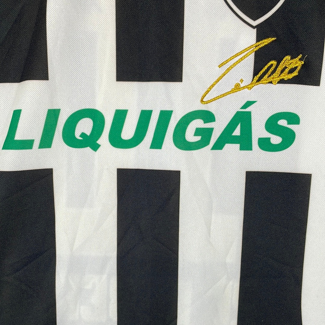 Botafogo 2007/2008 Home Shirt - Large - Ze Roberto Signature Edition