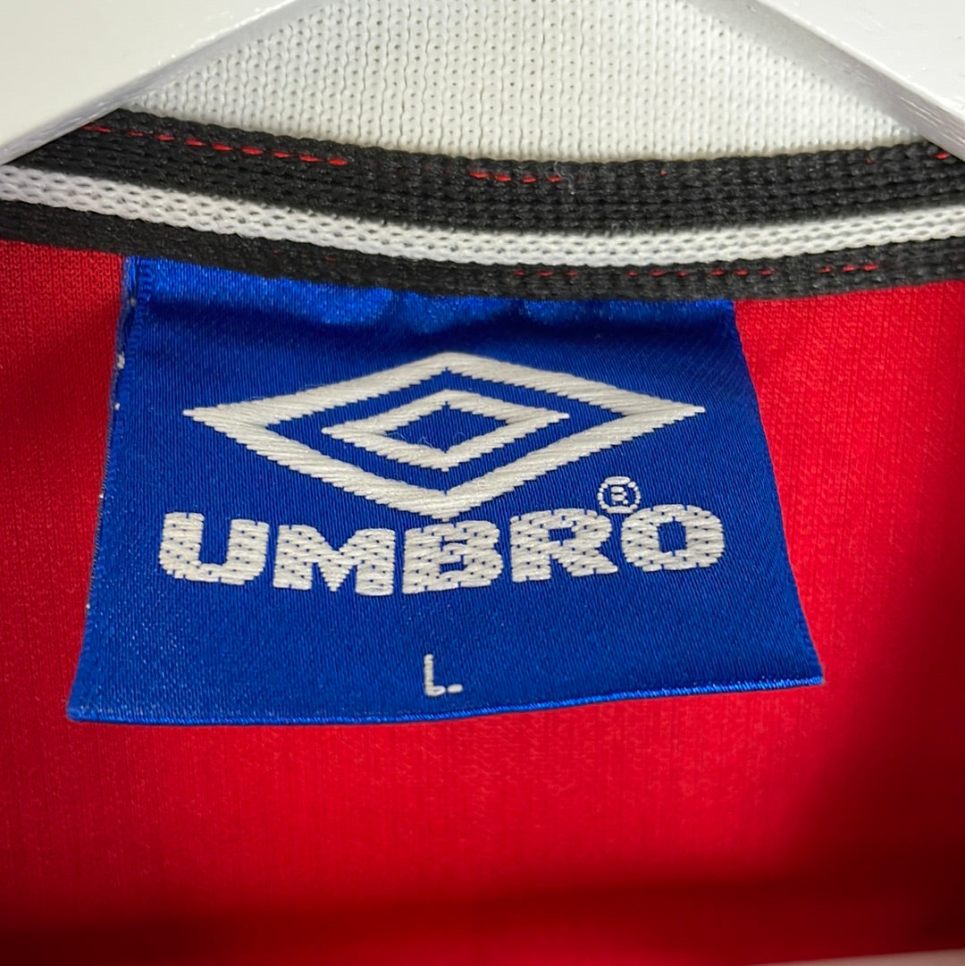 Manchester United 1998 Home Shirt - CL Embroidery - Immaculate Condition - Size Large