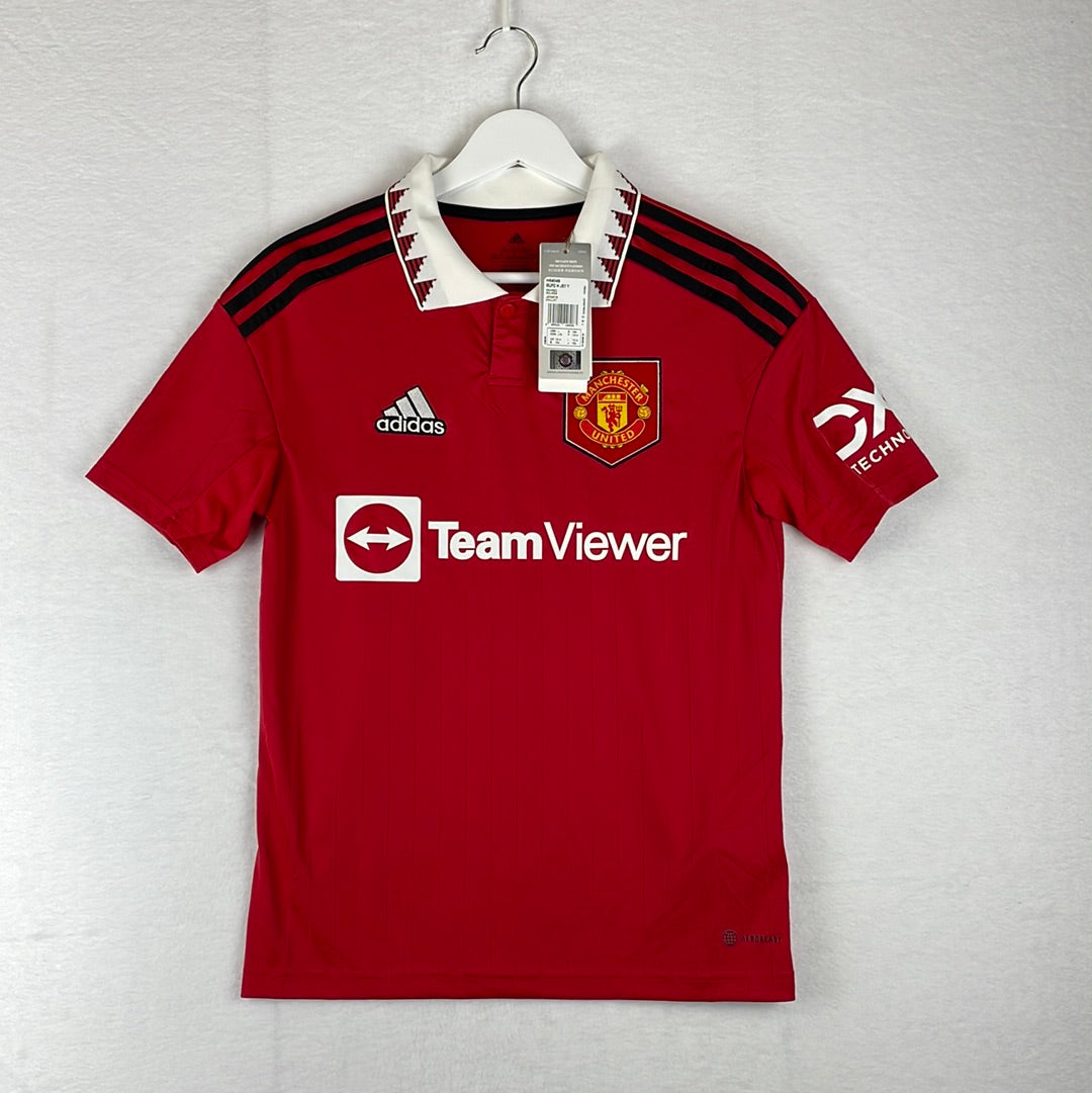 Manchester United 2022-2023 Youth Home Shirt - BNWT - Age 9-10 to 15-16