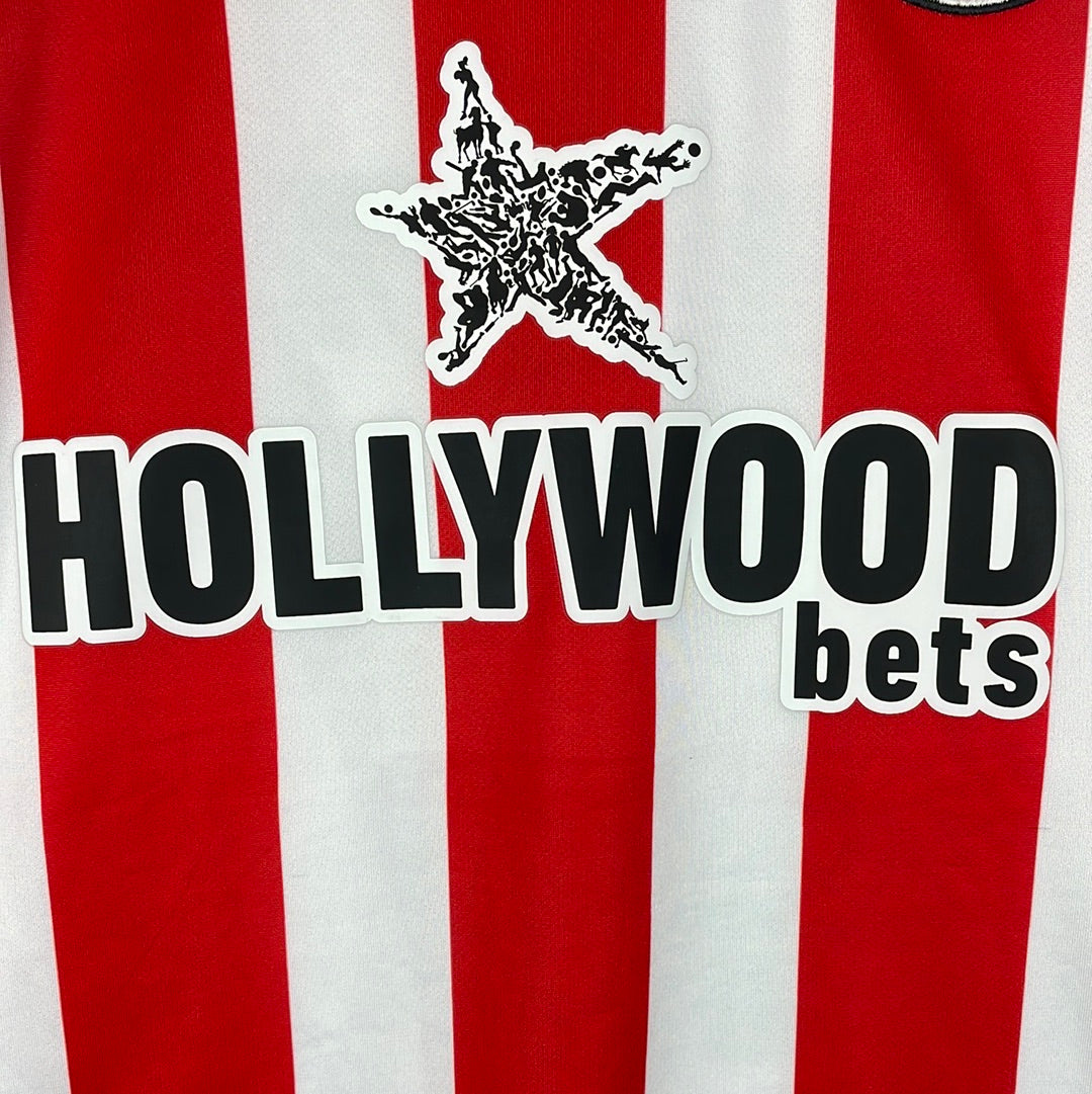 Brentford 2021/2022 Home Shirt - Medium - Excellent - Toney 17