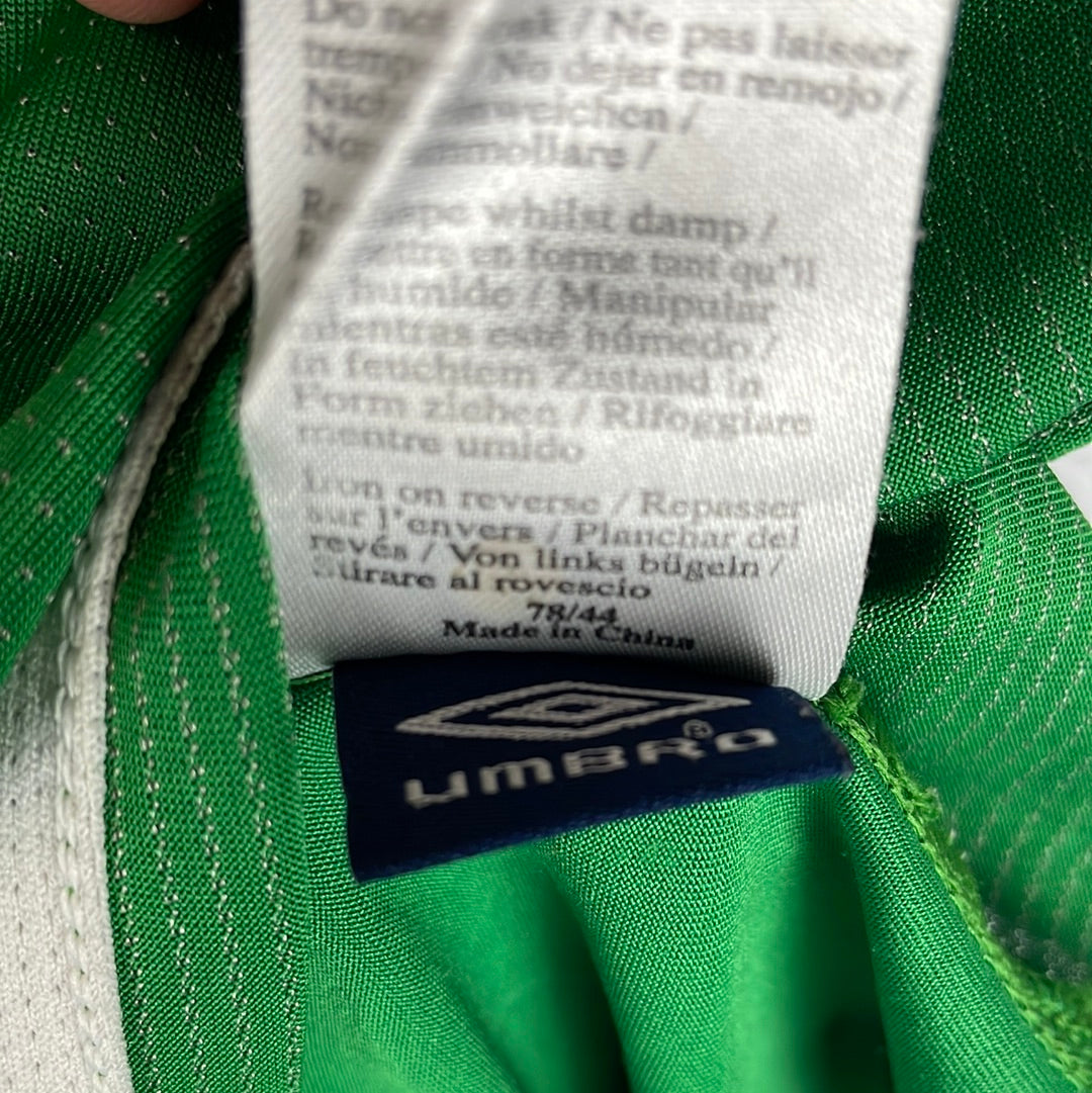Ireland 2004 Home Shirt - Large Adult - Vintage Umbro Shirt