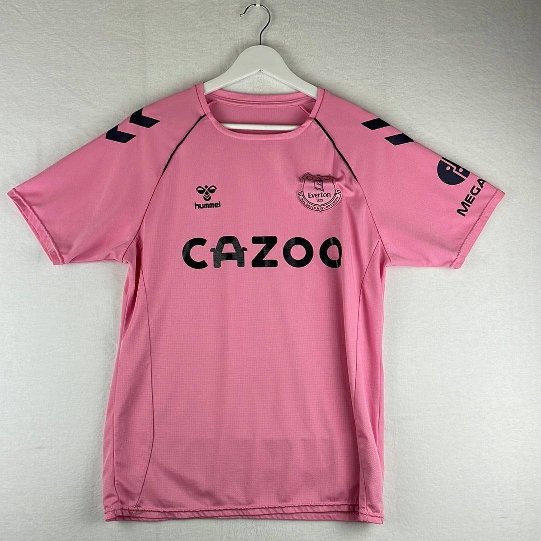 Everton 2020/2021 Training Shirt Pink Large Adult Excellent Condition