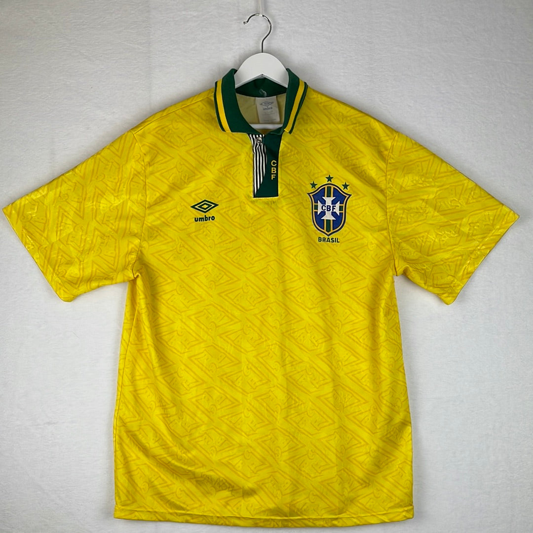 Brazil 1991-1992 Home Shirt - Large