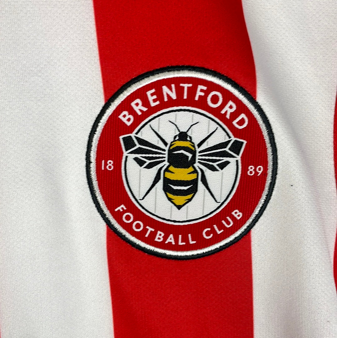 Brentford 2021/2022 Home Shirt - Medium - Excellent - Toney 17