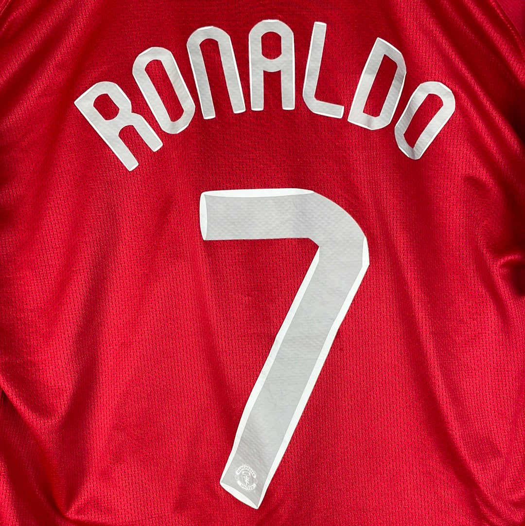 Manchester United 2007/2008 Home Shirt - XL - RONALDO 7 - Excellent - Nike code 237924-666