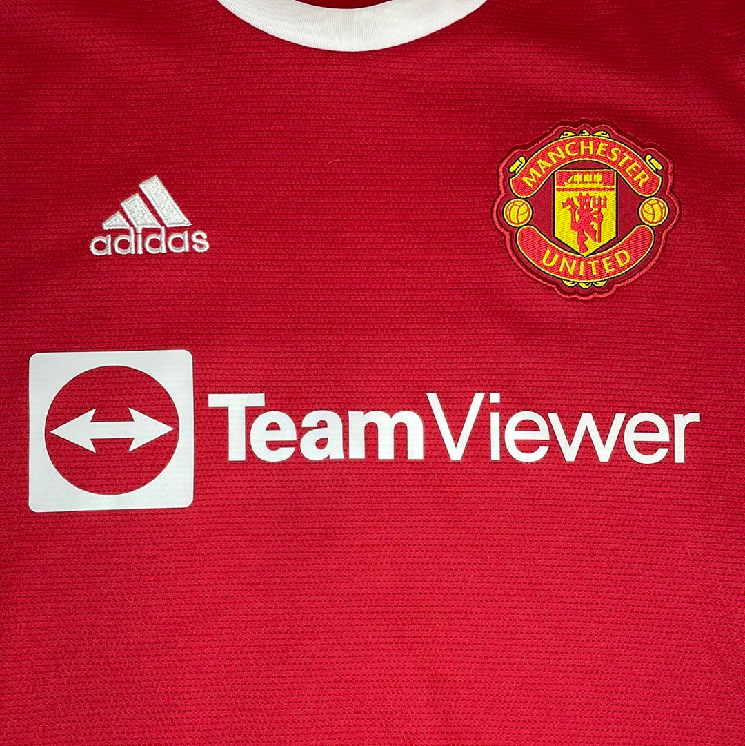 Manchester United 2021-2022 Home Shirt - Medium - SANCHO Immaculate Condition - Adidas H31447