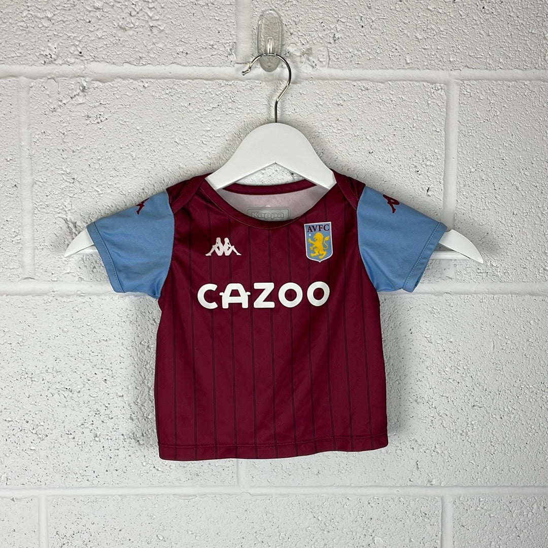 2021/22 Aston Villa Away Jersey #23 Coutinho Large Kappa Soccer Regular Fit  NEW