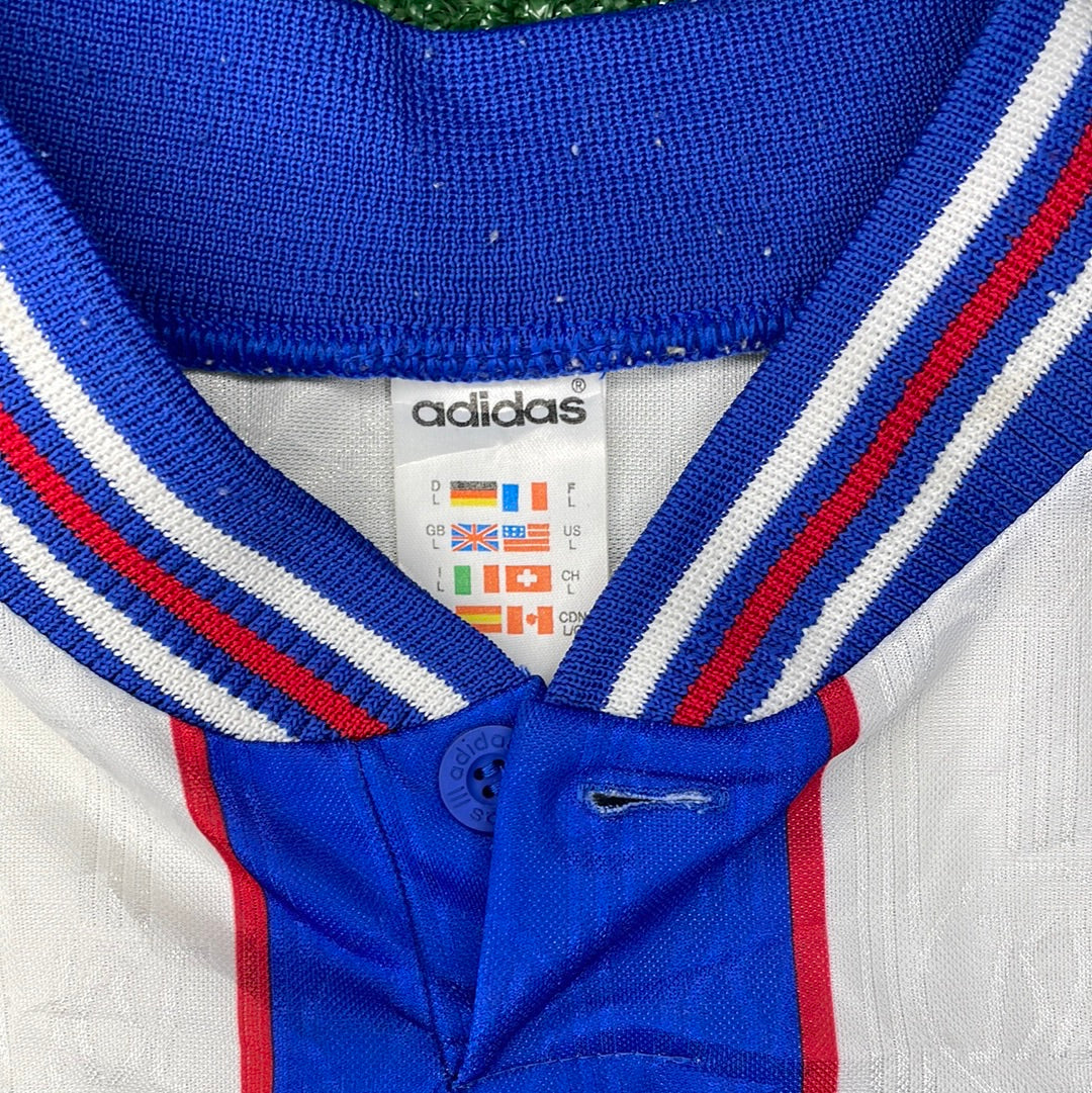 Karlsruher 1996-1997 Home Shirt - Large - 8.5/10 Condition - Vintage Adidas Template