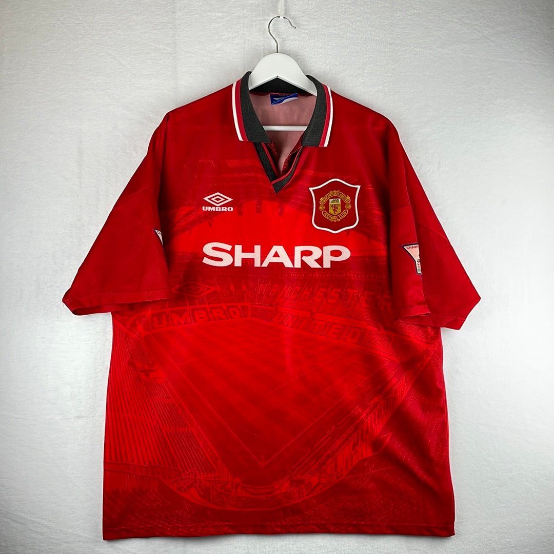 Manchester United 1994/1995 Home Shirt - 2XL - CANTONA 7 - Excellent Condition