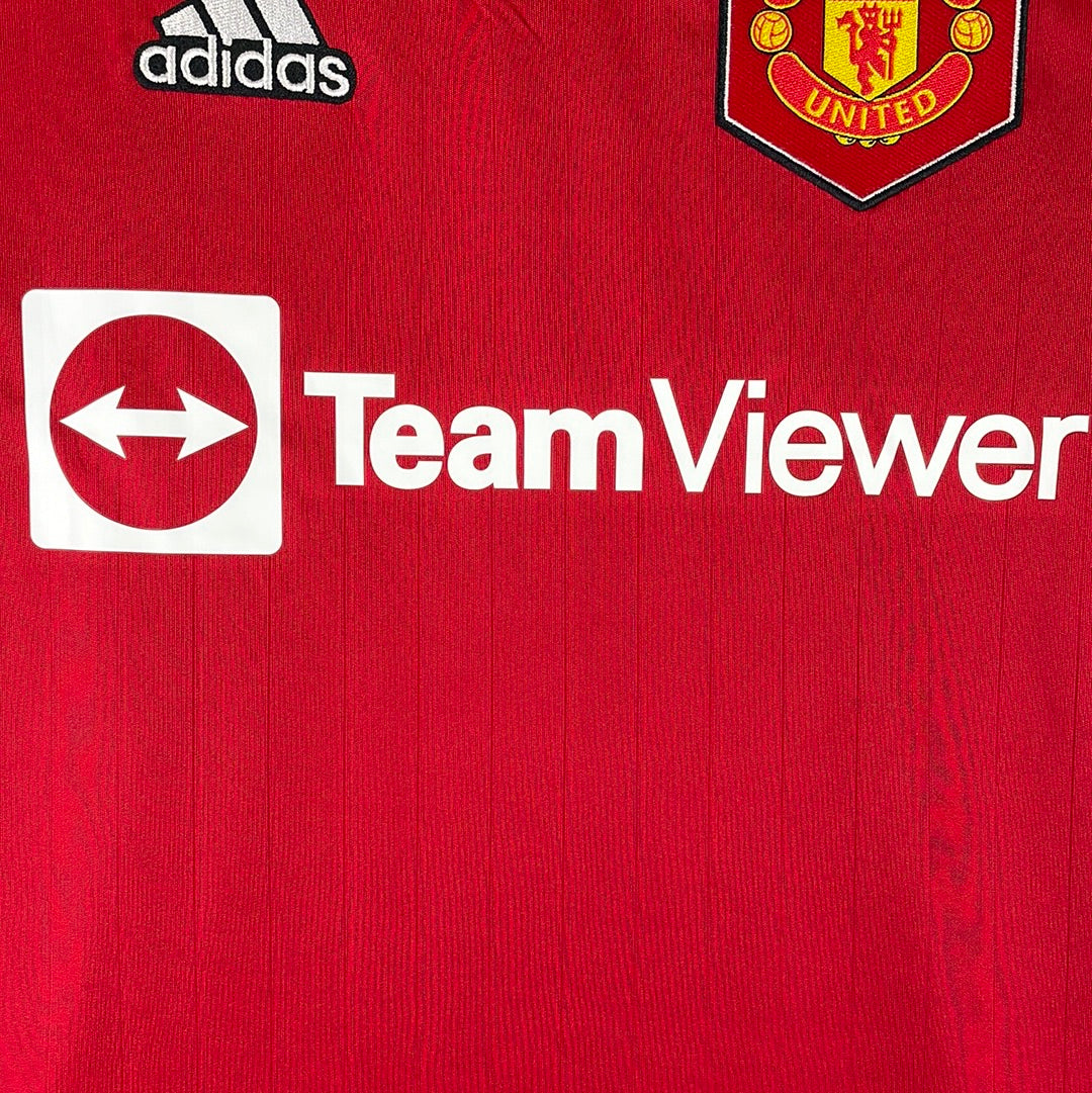 Manchester United 2022-2023 Youth Home Shirt - BNWT - Age 9-10 to 15-16 - Adidas H64049