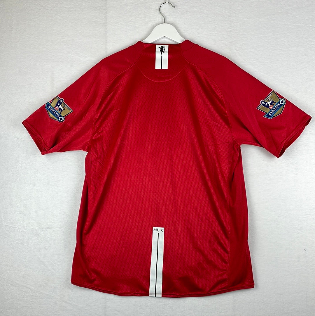 Manchester United 2007/2008 Home Shirt - Extra Large - 9.5/10 Condition