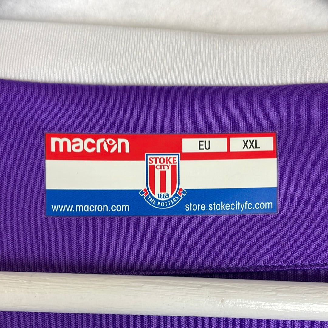 Stoke City 2018/2019 Away Shirt - 2XL - Immaculate Condition - Macron Shirt