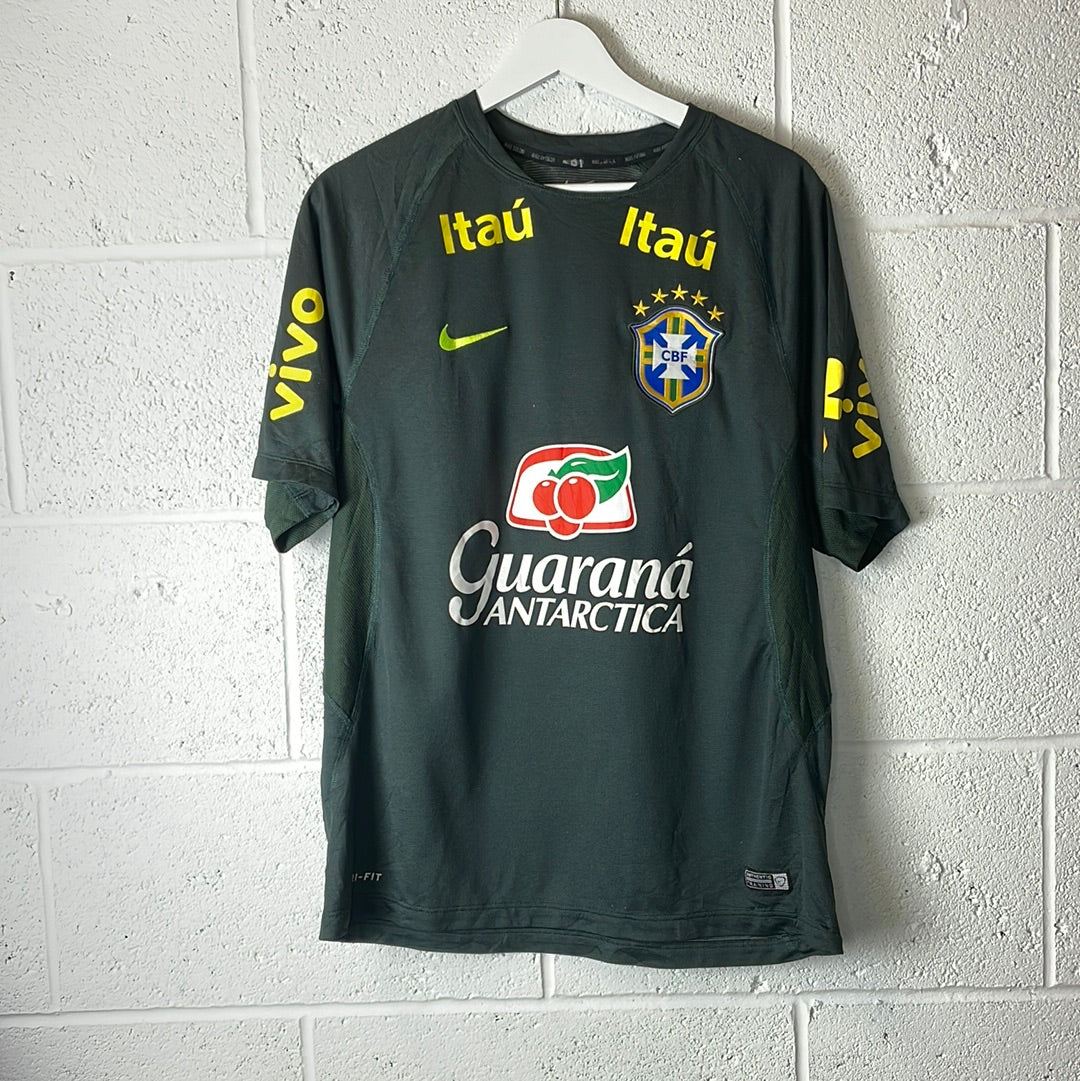 Mens Brazil 2018/20 Nike Football Training Shirt Green XL 893278 454