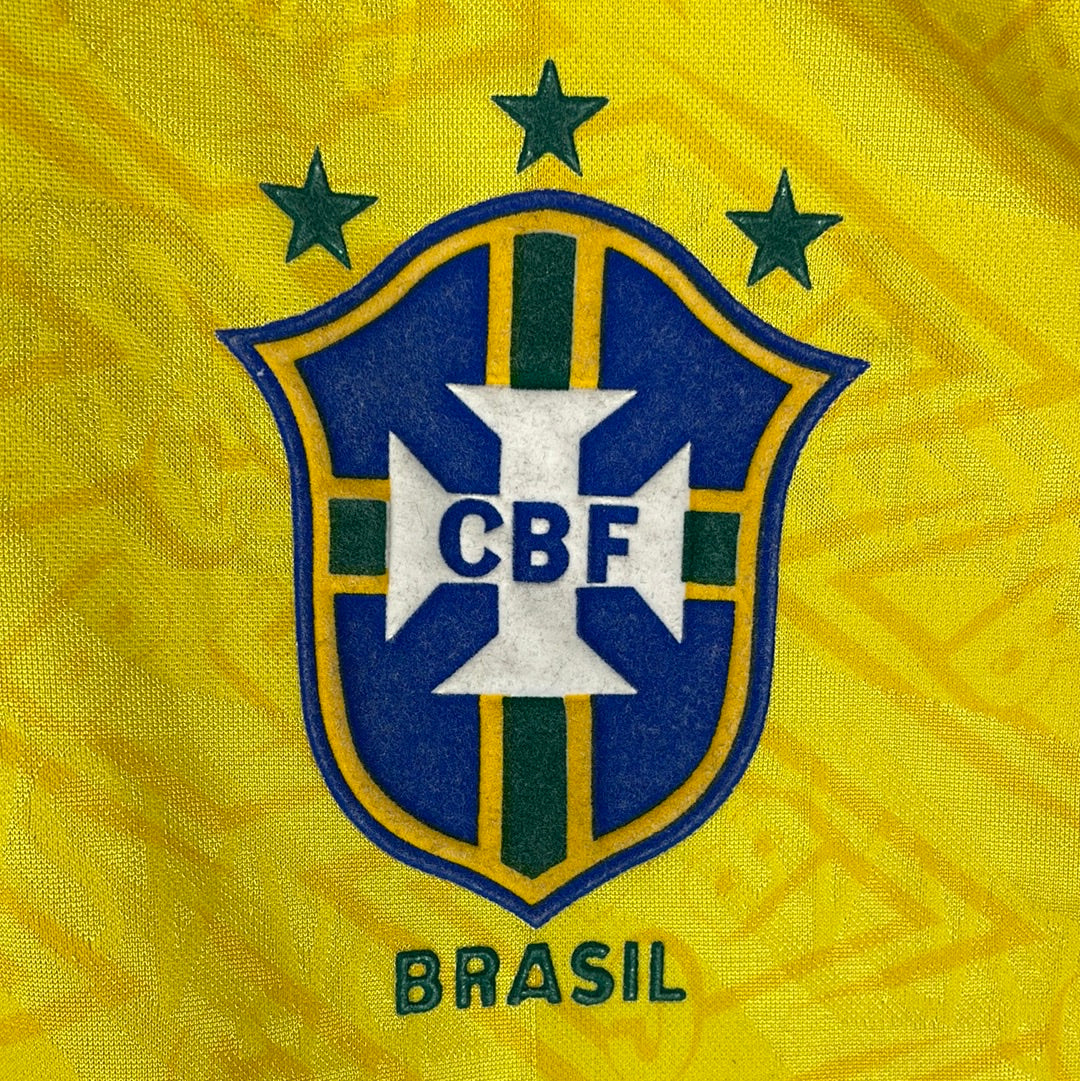 Brazil 1991-1992 Home Shirt - Large - Very Good Condition