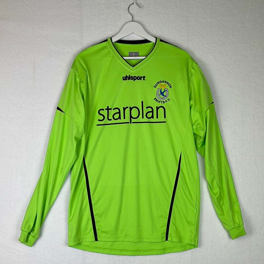 Dungannon Swifts 2010/2011 Away Shirt - Large - Dolly 7 - Long Sleeve - Very Good Condition
