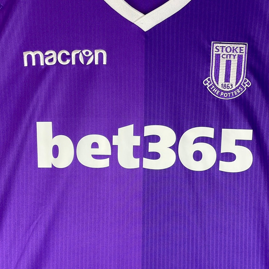 Stoke City 2018/2019 Away Shirt - 2XL - Immaculate Condition - Macron Shirt