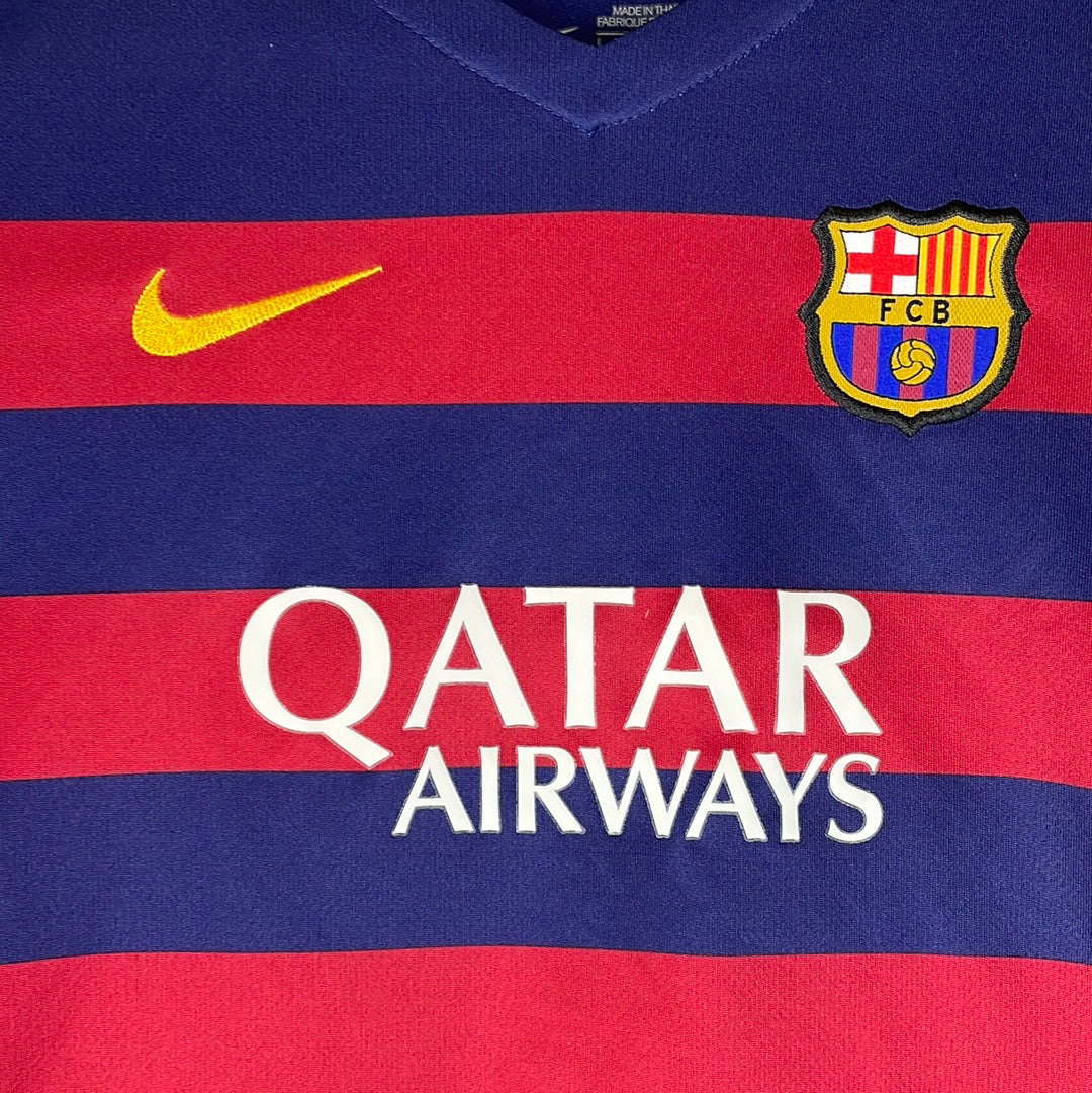 Barcelona 2015/2016 Home Shirt - Messi 10 - Age 6-7 - Excellent Condition