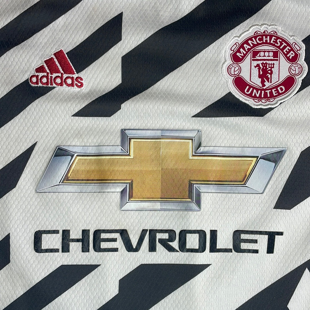 Manchester United 2020/2021 Third Shirt - Age 11-12 - FERNANDES 18 - Very Good