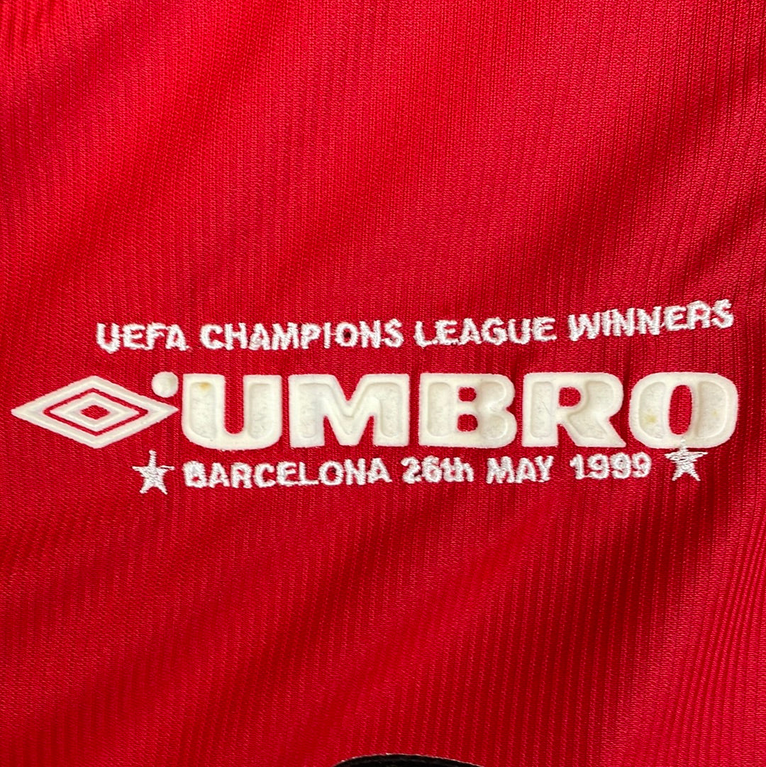 Manchester United 1998 Home Shirt - CL Embroidery - Immaculate Condition - Size Large