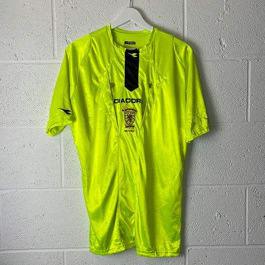 Scottish FA Referee Shirt - Fluorescent Yellow