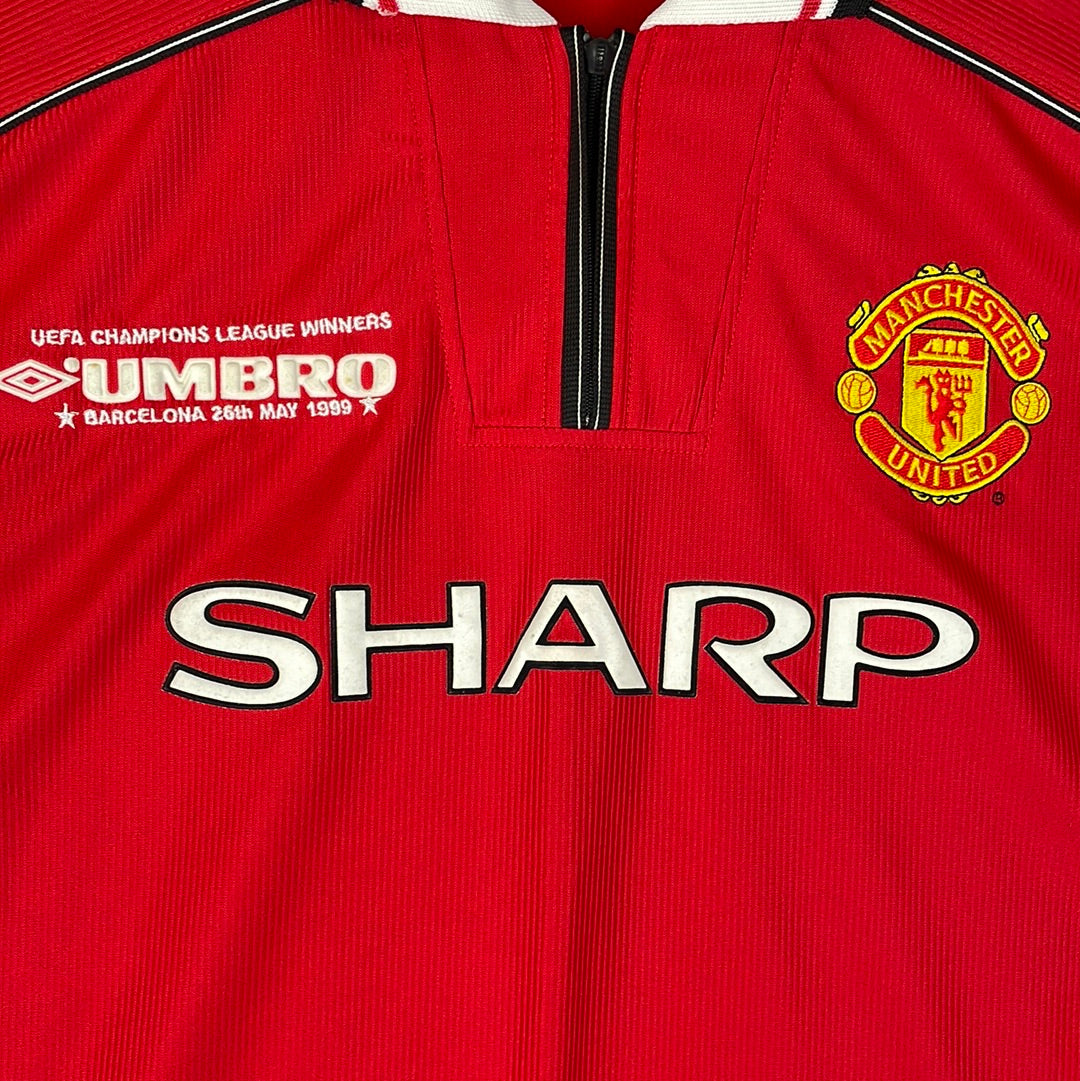 Manchester United 1998 Home Shirt - CL Embroidery - Immaculate Condition - Size Large